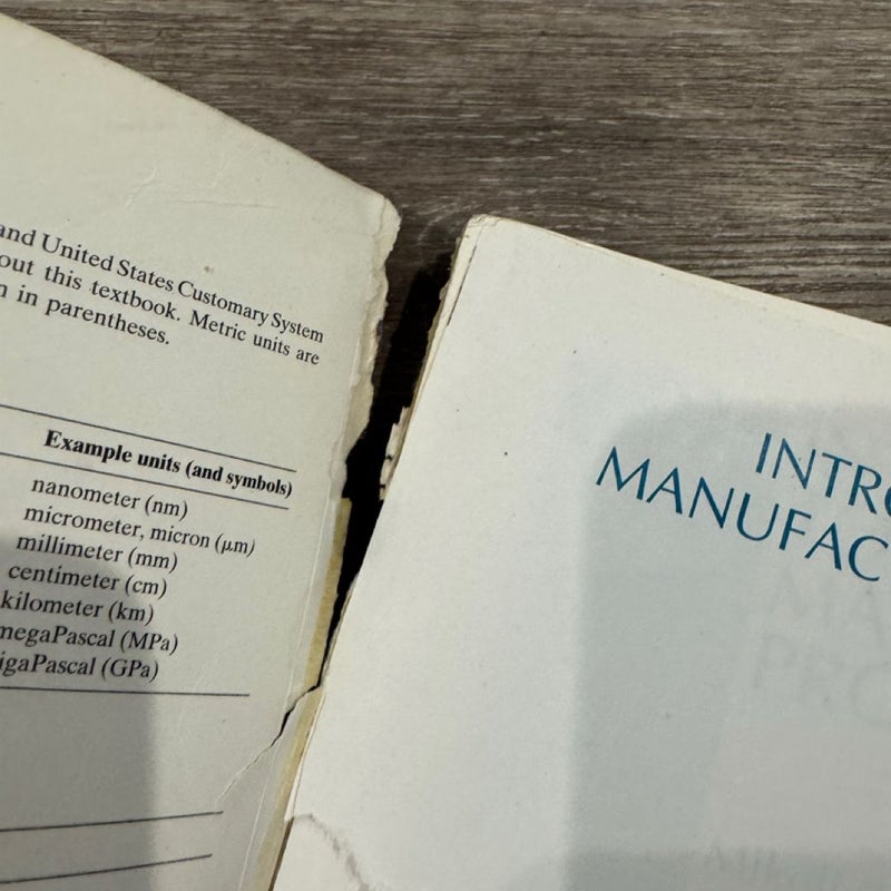 Introduction to Manufacturing Processes
