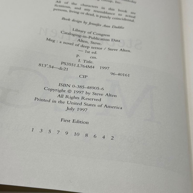 Meg (1st edition 1st printing)