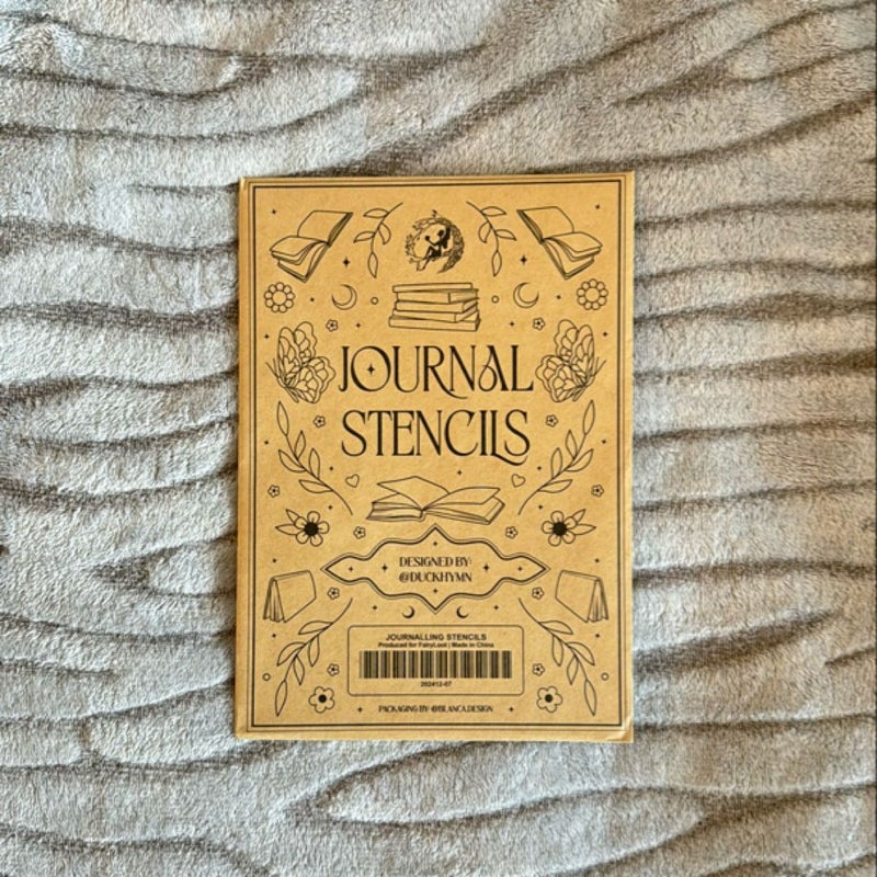 Fantasy journal stencils (FairyLoot exclusive)