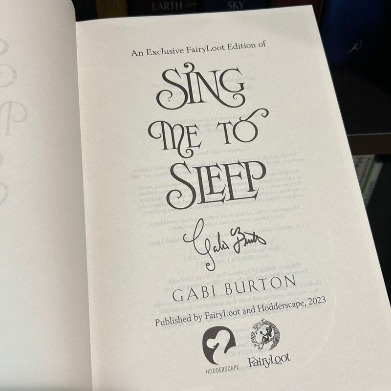 Sing Me to Sleep (Signed Fairyloot Edition)