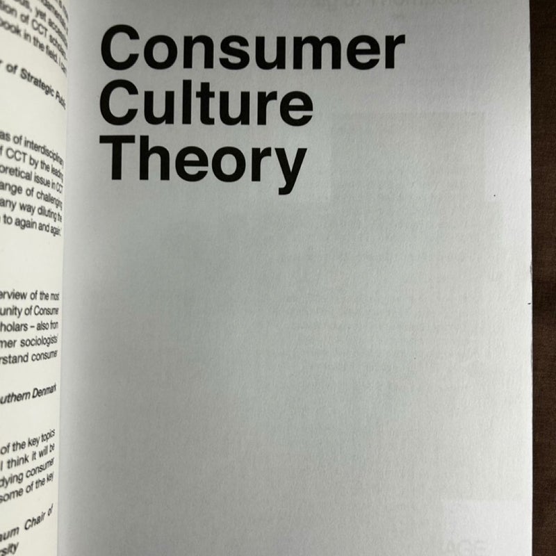 Consumer Culture Theory