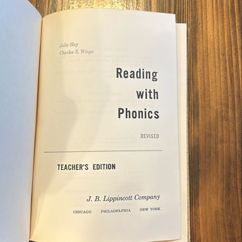 Reading with Phonics (Teacher’s Edition)