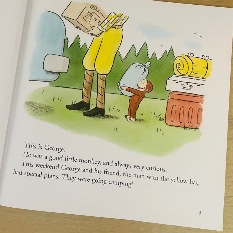 Curious George Goes Camping Book and Cd