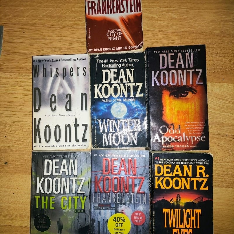 Bundle of 8 Dean Koontz novels