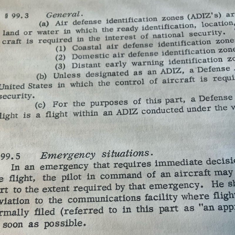 Federal Aviation Regulations