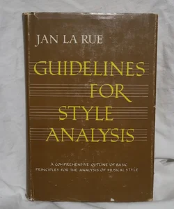 Guidelines for Style Analysis 