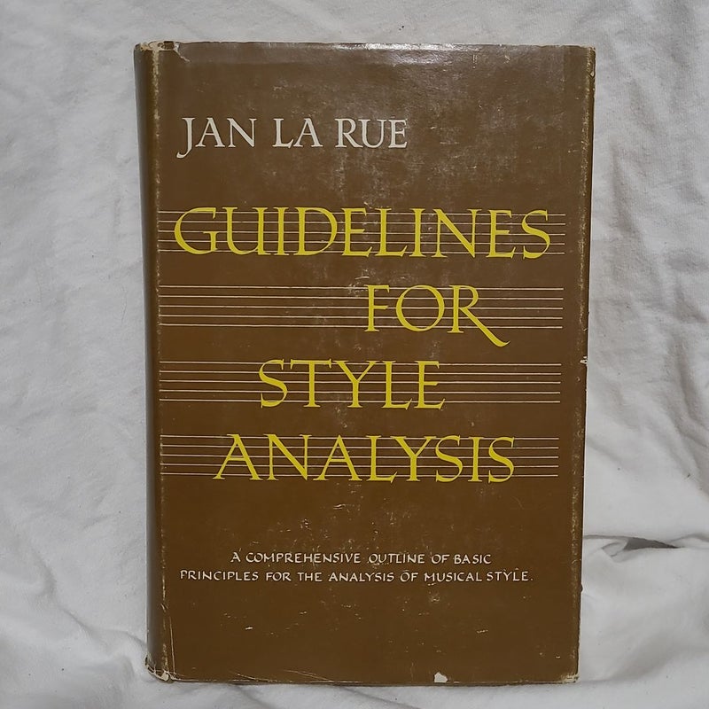 Guidelines for Style Analysis 