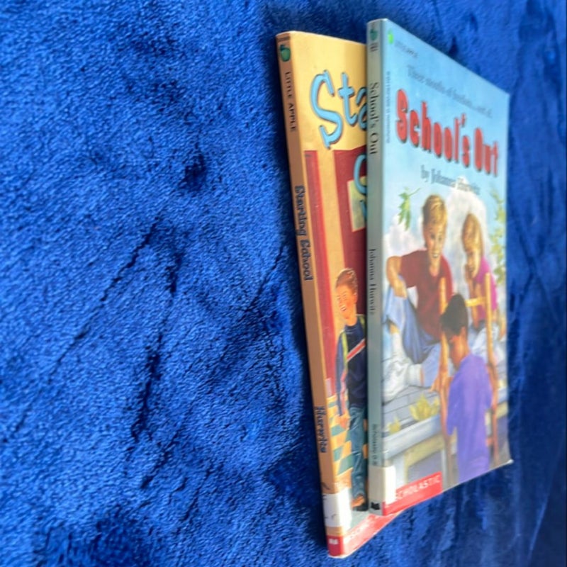 Starting School & School’s Out BOOK BUNDLE