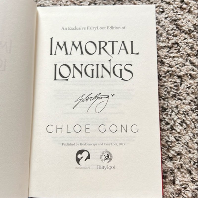 Immortal Longings - Fairyloot Edition