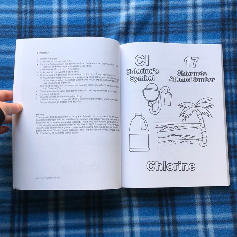 The Periodic Table of Elements Coloring Book