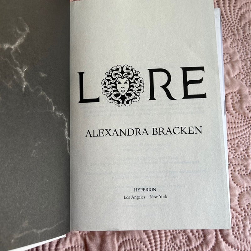 lore hardcover LIKE NEW