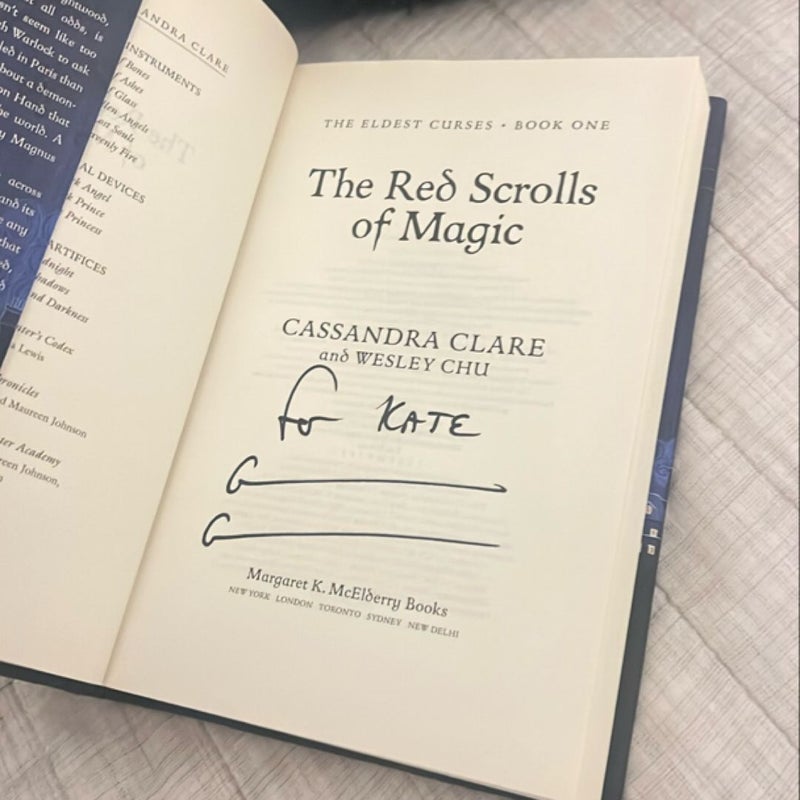 The Red Scrolls of Magic **signed