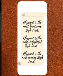 ACOTAR Rhysand Inspired Bookmark