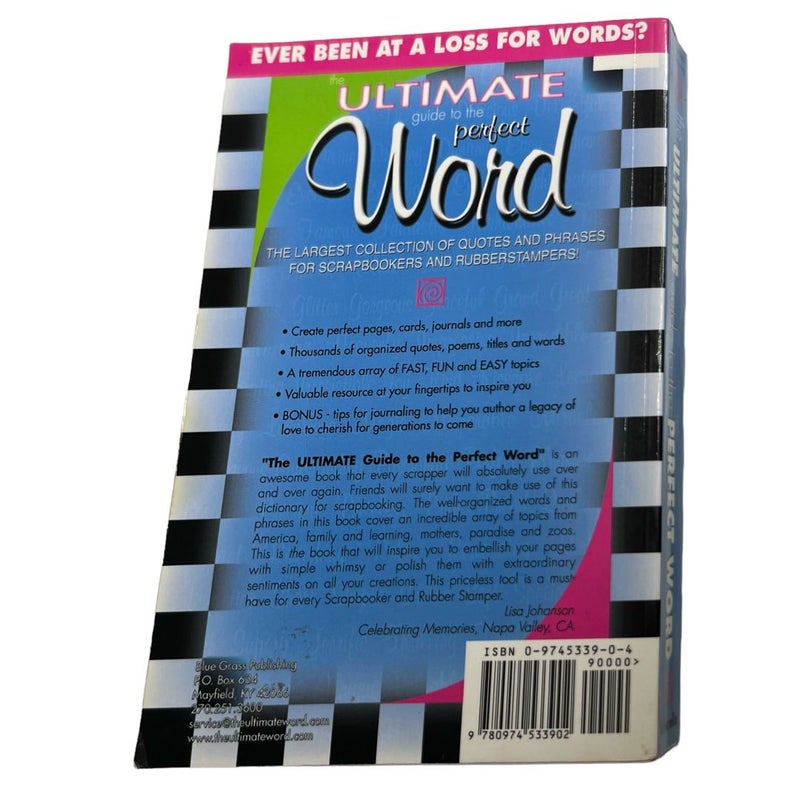 The Ultimate Guide to the Perfect Word