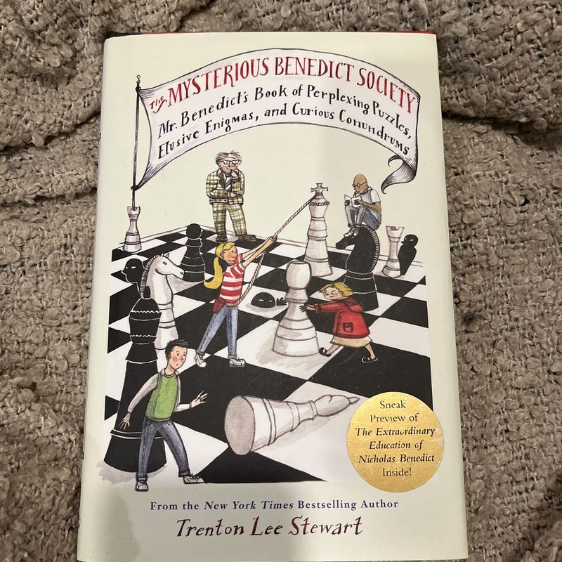 The Mysterious Benedict Society: Mr. Benedict's Book of Perplexing Puzzles, Elusive Enigmas, and Curious *like new