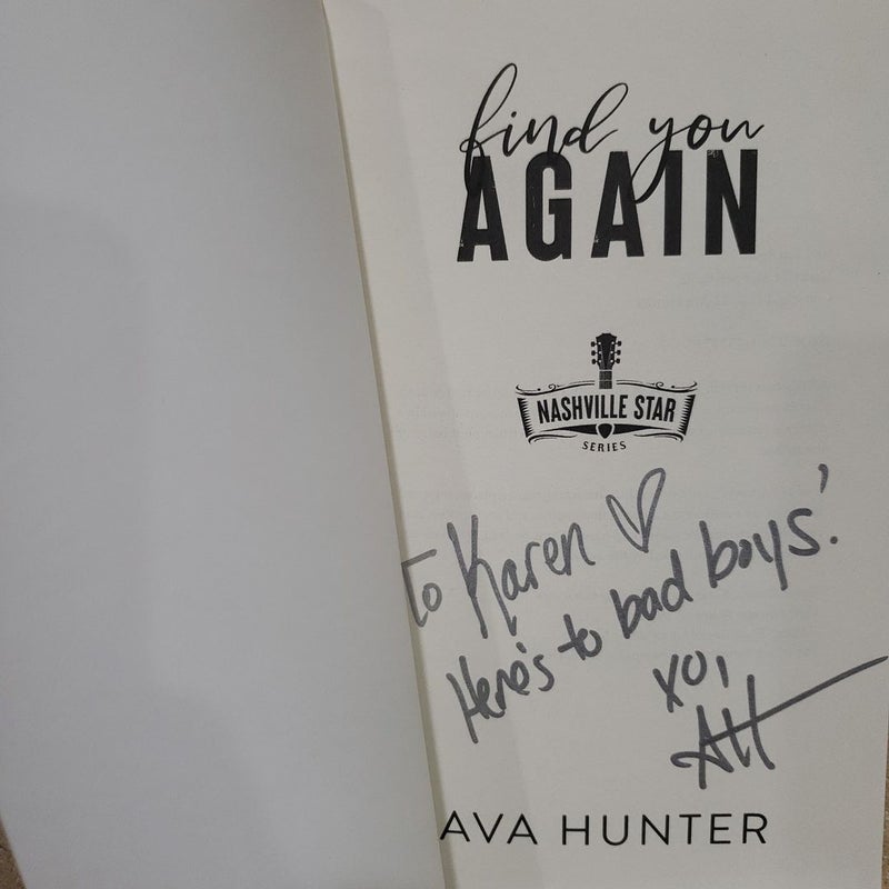 Find You Again (signed and personalized)