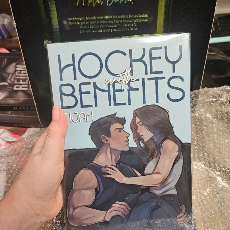 Baddies Book Box Puck Block and Hockey with Benefits