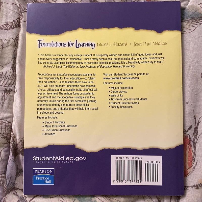 Foundations for Learning