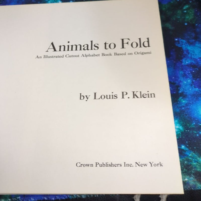 Animals to Fold