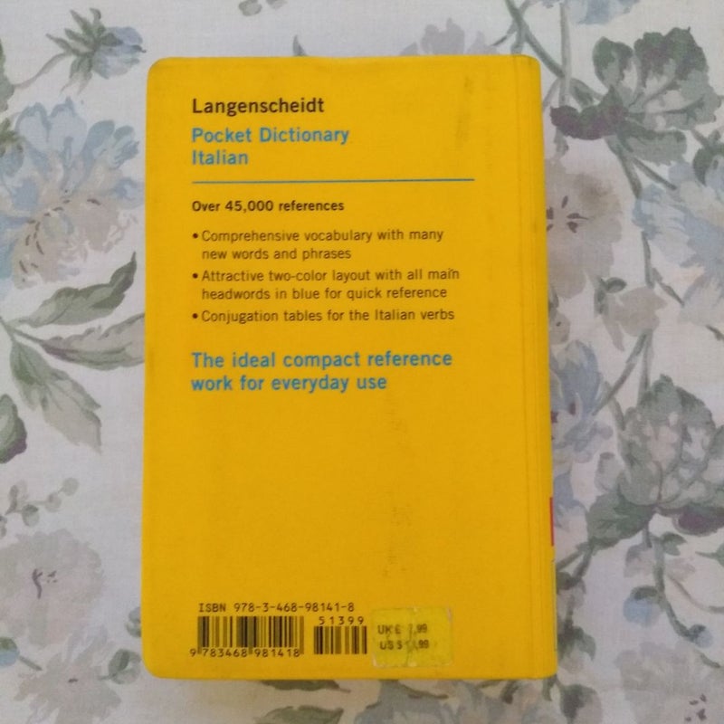 Langenscheidt Pocket Dictionary Italian