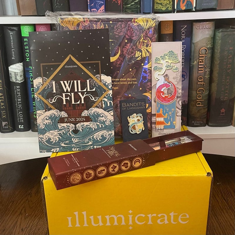 Illumicrate Box I Will Fly June 2024 (Of Jade and Dragons box) - ITEMS ONLY