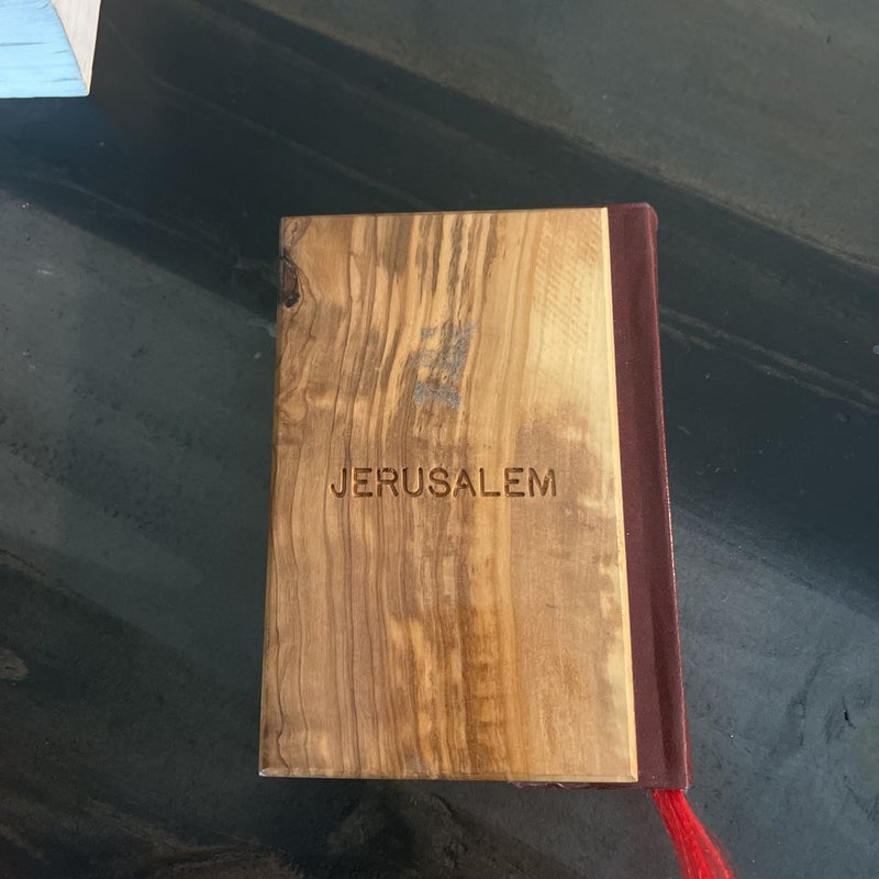 Wood Bound Bible 