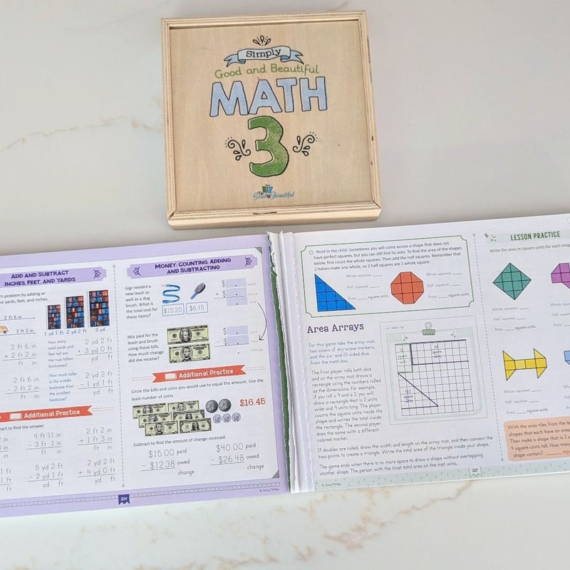 The Good and the Beautiful Math 3 Bundle (Course Book and Math Box)