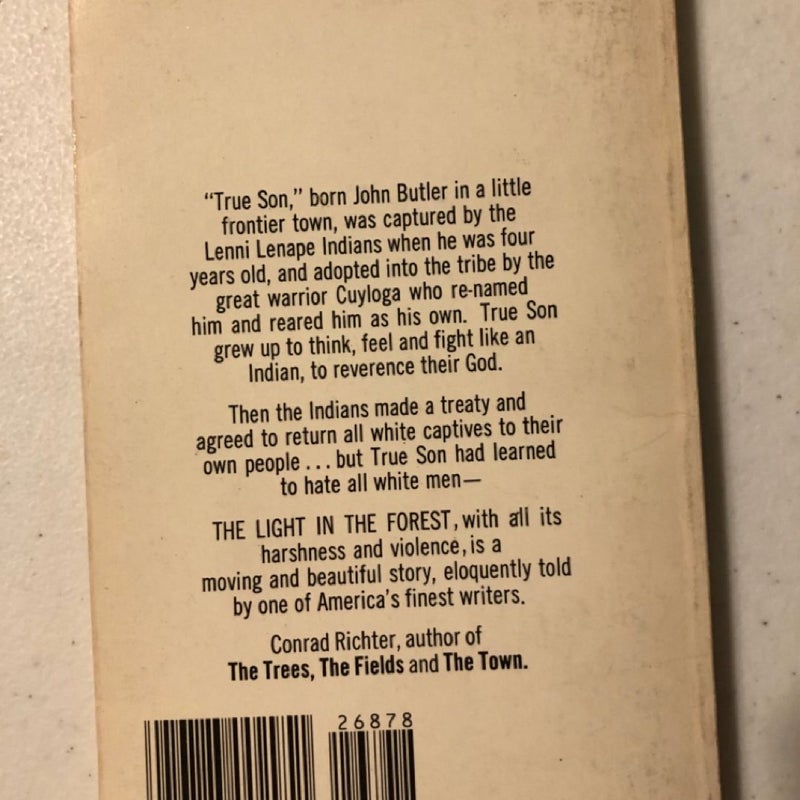 The Light in the Forest by Conrad Richter - Historical Fiction