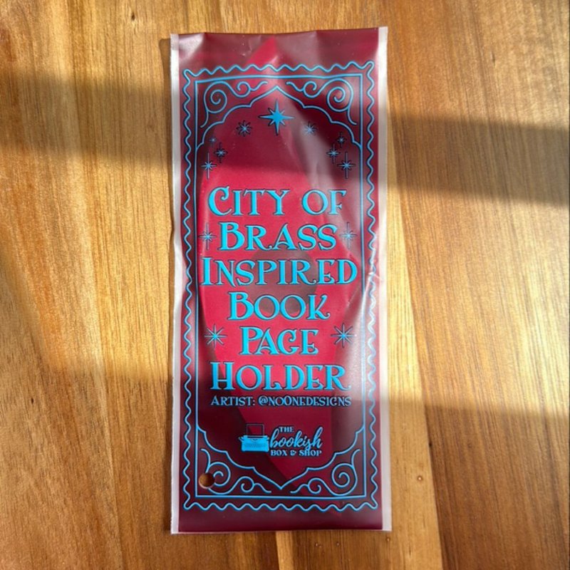 City of Brass Book Page Holder (Bookish Box)