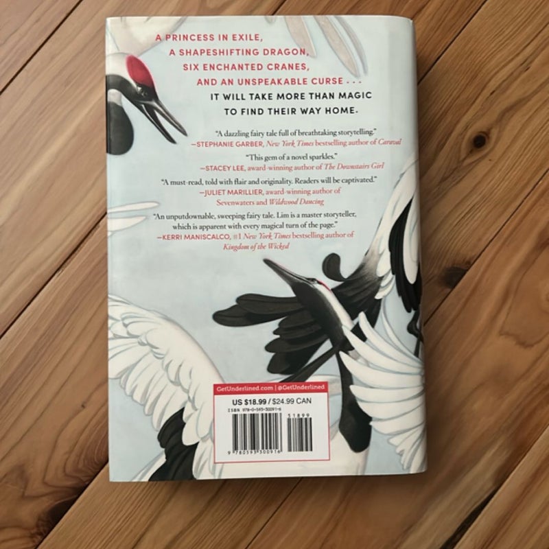 Six Crimson Cranes