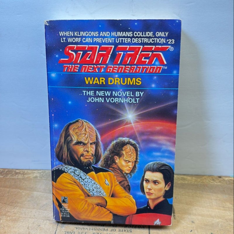 War drums Star Trek next generation paperback 