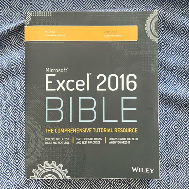 Excel 2016 Bible