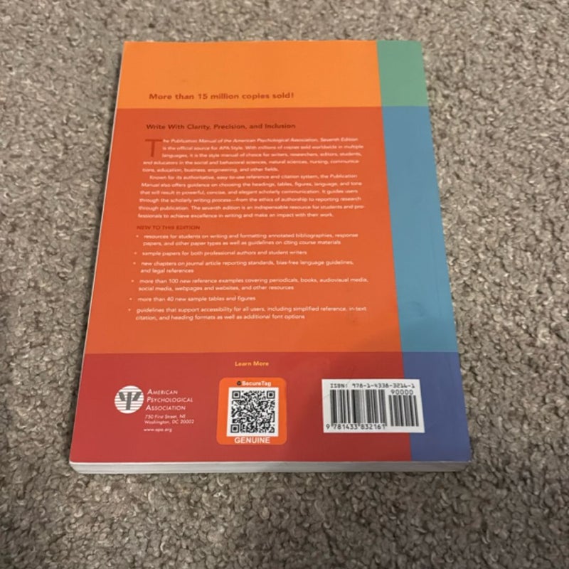 Publication Manual of the American Psychological Association