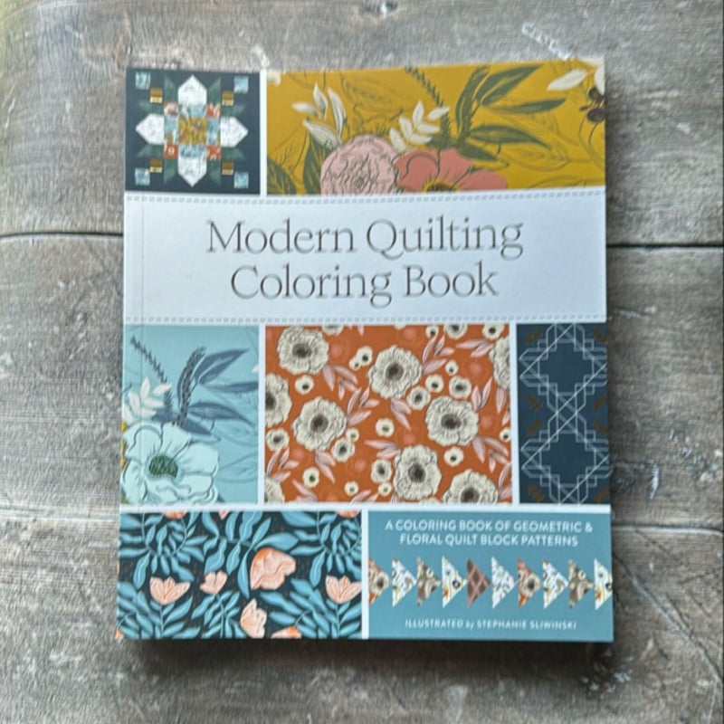 Modern Quilting Coloring Book