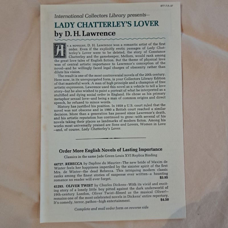 Lady Chatterley's Lover