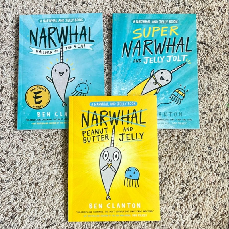 Narwhal and Jelly Box Set (Books 1, 2, 3, and Poster)