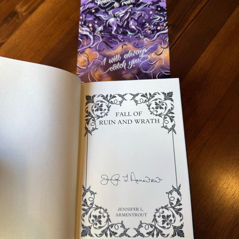 Owlcrate Exclusive Edition of Fall of Ruin and Wrath by Jennifer L Armentrout