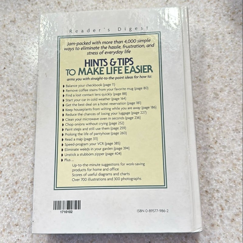 Readers Digest Hints & Tips To Make Life Easier