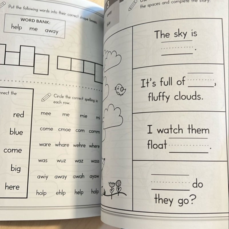 Sight Words and Spelling Workbook for Kids Ages 6-8