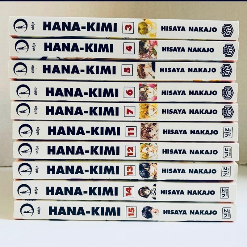 Hana-Kimi Manga Books Lot Bundles