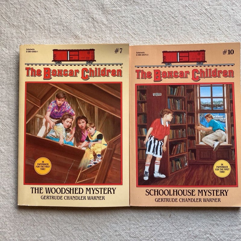 The Boxcar Children: #7 The Woodshed Mystery & #10 Schoolhouse Mystery