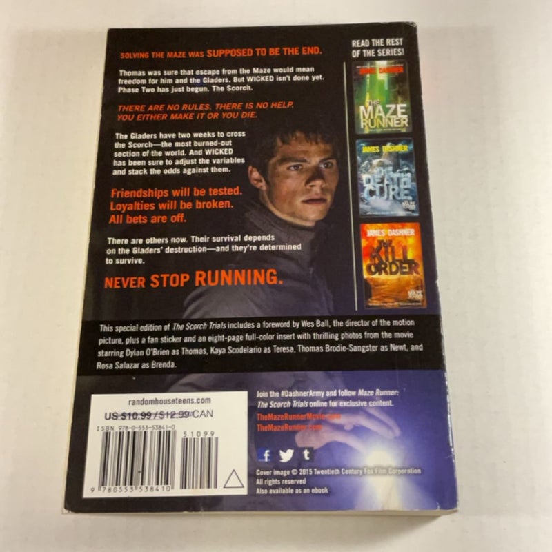 The Scorch Trials Movie Tie-In Edition (Maze Runner, Book Two)