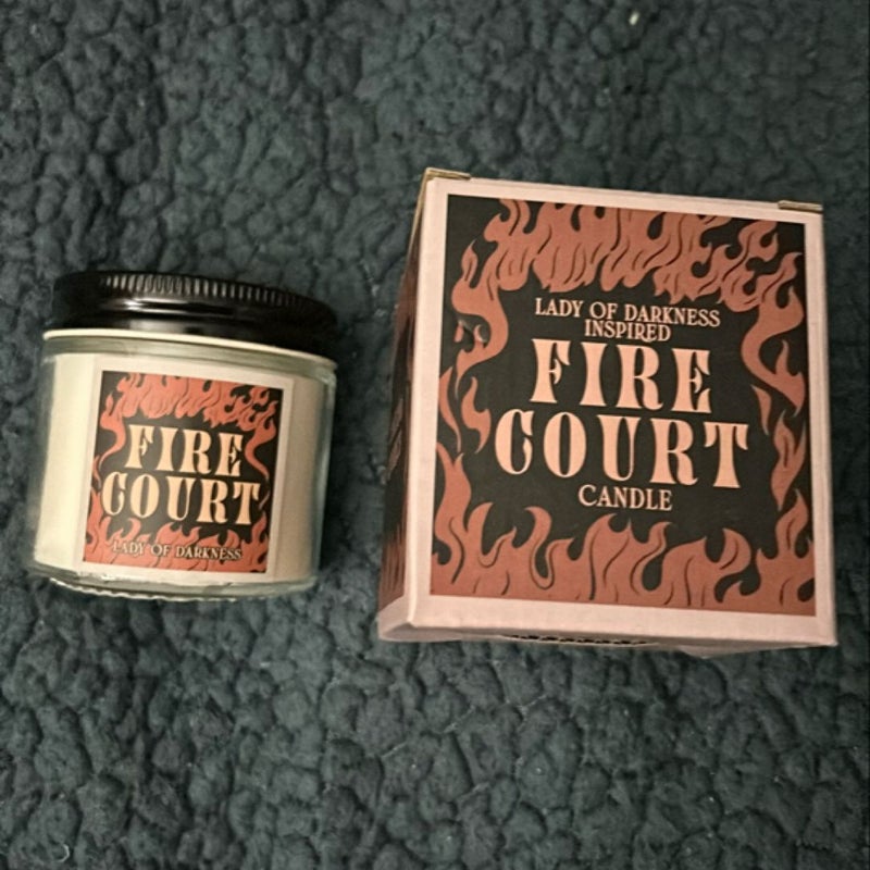 Lady of Darkness Fire Court inspired candle