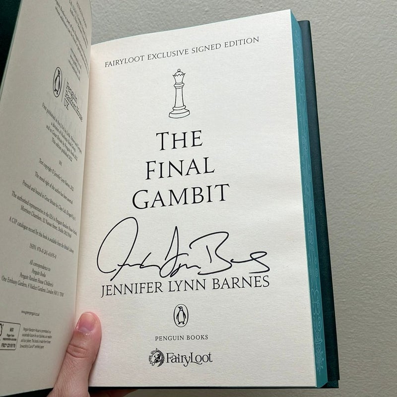 The Final Gambit Signed Fairyloot Exclusiev Edition