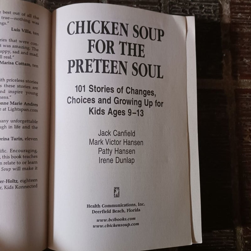 Chicken Soup for the Preteen Soul