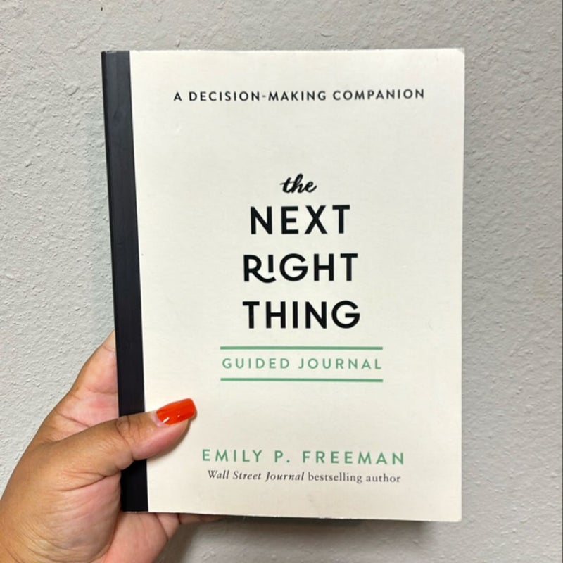 The Next Right Thing Guided Journal