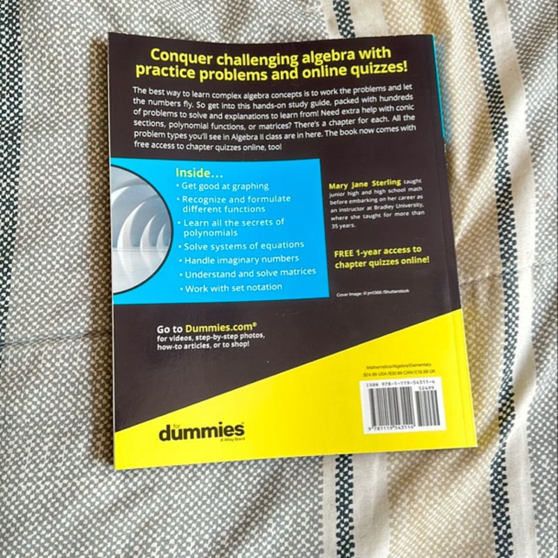 Algebra II Workbook for Dummies