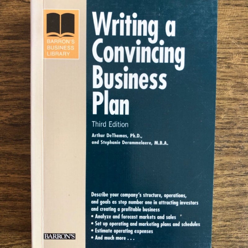 Writing a Convincing Business Plan