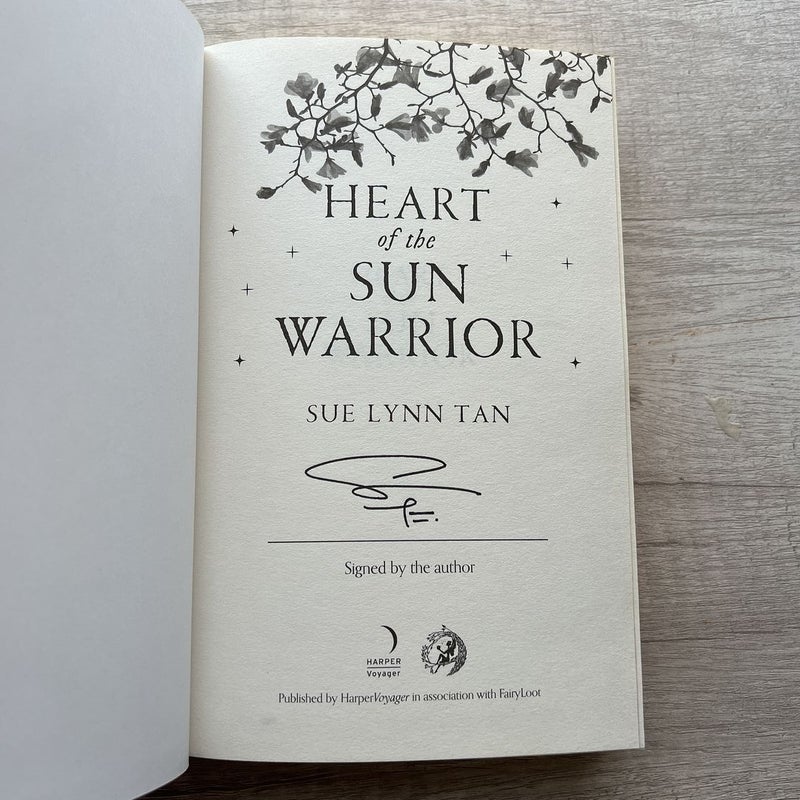 Heart of The Sun offers Warrior SIGNED Fairyloot.