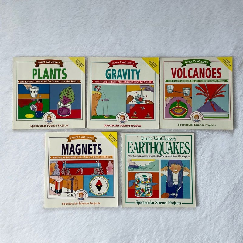 Janice VanCleave’s Spectacular Science Projects Experiment Books Lot Of 5